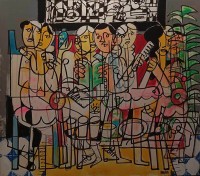 Sufyan Subazwari, 48 x 54 Inch, Acryhlic on Canvas, Figurative Painting, AC-SSW-002